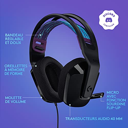 Logitech G335 Casque Gaming Filaire, avec Micro, Prise Audio 3,5 mm, Ecouteurs Mousse à Mémoire de Forme, Léger… - Les Beatles, Paul McCartney, John Lennon, RIngo Starr, George Harrison Logitech G335 Casque Gaming Filaire, avec Micro, Prise Audio 3,5 mm, Ecouteurs Mousse à Mémoire de Forme, Léger… – Image 7