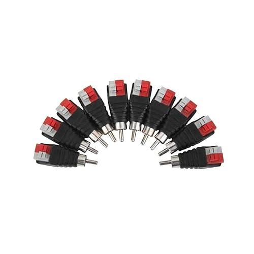 Miniatura 4 de Lollipop Cable de altavoz a audio macho RCA conector adaptador Jack Plug 10pcsSet