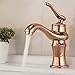 CZOOR Cały miedziany złoty kran Archaize Bibcock des Becks, który myje twarz na zimno, gorący stół kuchenny, aby przywrócić stare sposoby