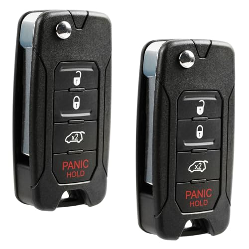 USA Remote Key Fob Control 4btn Flip for 2015-2018 Jeep