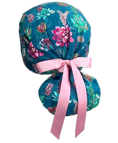 CALOMED Scrub Cap for Women and Men, Ponytail...