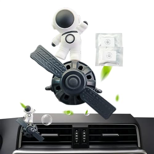 Ambientador de coche de dibujos animados, clip de ventilación de aromaterapia para coche, diseño astronauta, aromaterapia, difusor de aroma ajustable para coche, difusor de clip de ventilación con