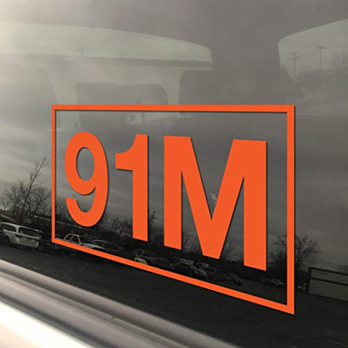 Military Army MOS 91M Bradley Fighting Vehicle System Maintainer 3x5 Orange Heavy Duty Die Cut Vinyl Window Sticker Decal