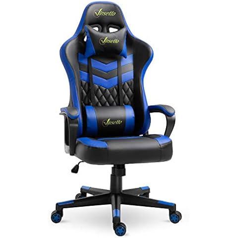 Silla Gaming Vinsetto Ergonómica con Cojines Extraíbles Cover