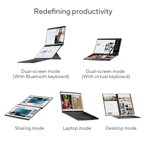 Asus Zenbook Duo 14 Oled UX8406CA Laptop | 14.0" 120Hz 3K Dual-Oled Touchscreen | Intel Core Ultra 9-285H | 32GB Ram | 2TB Ssd | Detachable Keyboard | Windows 11 - 4