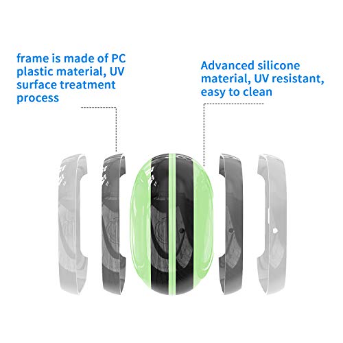 Meiyasy Cover Compatible with Powerbeats Pro Case, Anti-Lost and Shock-Proof Easy-to-Carry Durable Silicone Protective case Skin for Beats Powerbeats Pro 2019 Latest (Matcha Green)