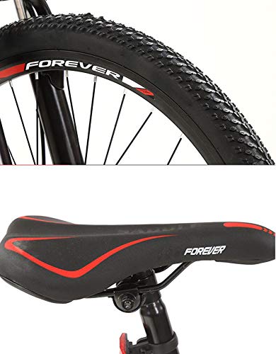 WLWLEO Mens Mountain Bike 26-Zoll-Hardtail Mountainbike mit Federgabel Bequeme Sitz Stoßdämpfende-Fahrrad für Erwachsene Teens,B,26" 21 Speed – Bild 8