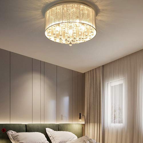 Plafonnier en cristal K9 véritable et fer forgé de style nordique haut de gamme - 4