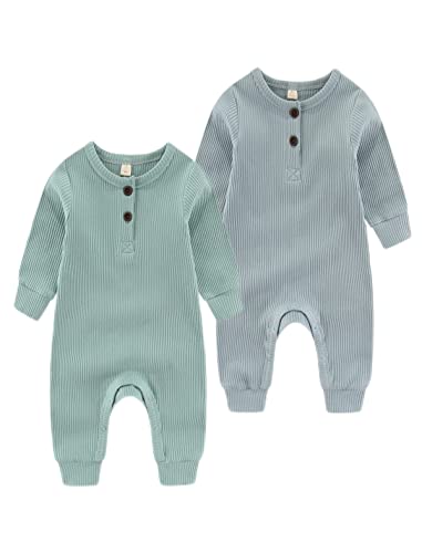 Chamie Baby Romper Newborn Knitted Jumpsuit Long Sleeve Baby Boys Girls...