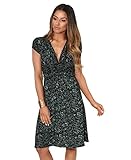 KRISP 6610-TURBLK-08 (Vestido Corto Fruncido)