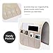 SYSOV Sofa Armrest Organizer, Remote Control Holder for Recliner Couch, Arm Chair Caddy with 5 Pockets for Magazine, Tablet, Phone, iPad