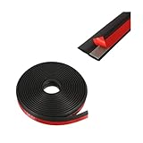 Ywdiml Z-Shape Car Door Seal Strip, Self Adhesive Rubber Flexible Vehicle Weather Stripping, Automotive Window Door Engine Cover Guard Strip, Universal for SUV Lorry Caravan