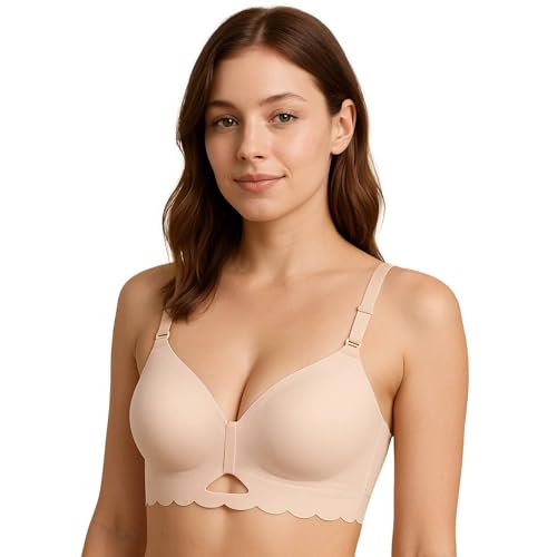 Image of ELEG & STILANCE Maternity Feeding Bra Padded Nursing Bra with Adjustable Straps Easy Baby Breastfeeding New Moms