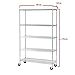 Seville Classics UltraDurable Heavy Duty NSF Solid Steel Wire Rack Storage Unit Organizer for Garage, Warehouse, Office, Restaurant, Classroom, Kitchen, 5-Tier Shelving, 48