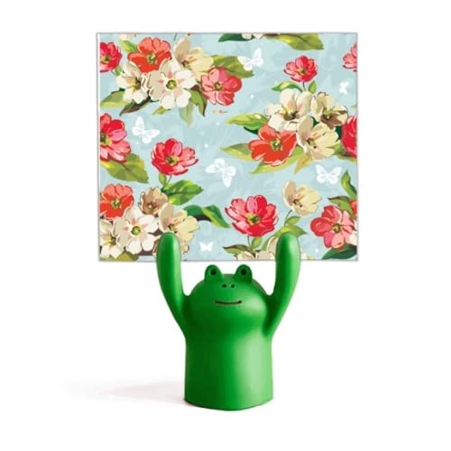 Support de dessin de fleurs de pêcher grenouille pour bouquet zen