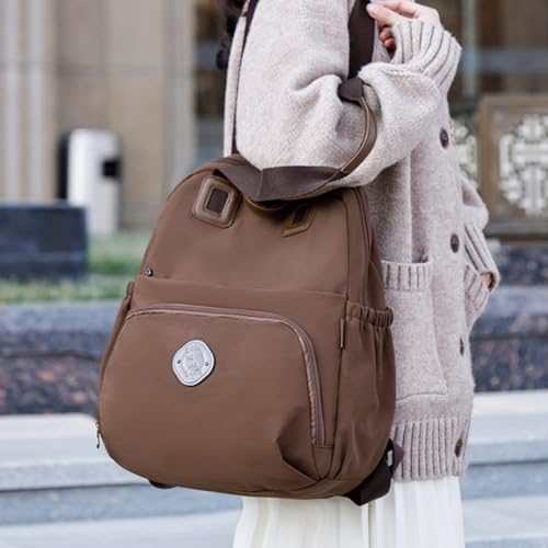 Heaneutrorty Women's Backpack, Waterproof Shoulder Bag for Casual, Business, Travel, and Hiking – Lightweight, Stylish (Orange)2