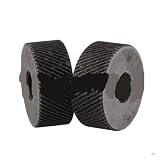 Stahl-Rändelwerkzeug 2 STÜCKE 19x8mm Rändelrad Werkzeug Diagonal Grob Köper Muster 0,8mm Pitch Roller