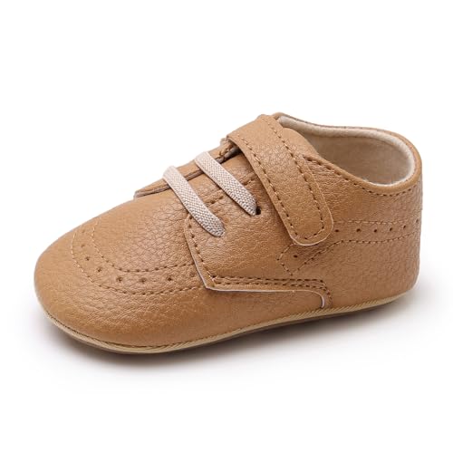 Image of RVROVIC Baby Boys Girls Anti-Slip Sneakers Soft Ankle Boots Toddler First Walkers Newborn Crib Shoes