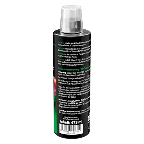 Eisendünger Aquarium 473 ml – ARKA Plants FE – Wochendünger gegen gelbe Blätter – Für kräftiges Pflanzenwachstum & sattgrüne Farben – Ohne Nitrat & Phosphat – Süßwasseraquarium