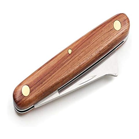 Gohhey Taschenmesser Klapp Messer Gartenmesser Okuliermesser Pfropfmesser Edelstahl Knospungs Messer zum Pfropfen Beschneiden Cover