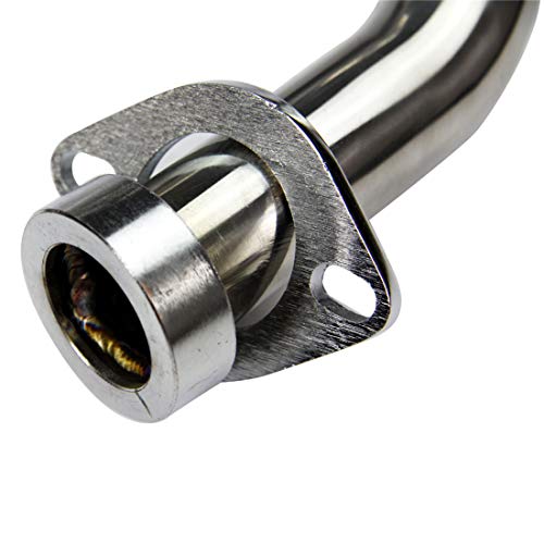 CoolingSky S/S Powerbomb Exhaust Head Pipe for 2008-2011 Yamaha Raptor 250 YFM250R Motorcycle - Thumbnail 2