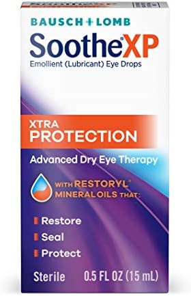 Eye Drops by Bausch Lomb, Lubricant Relief for Dry Eyes, Soothe XP, 15 mL