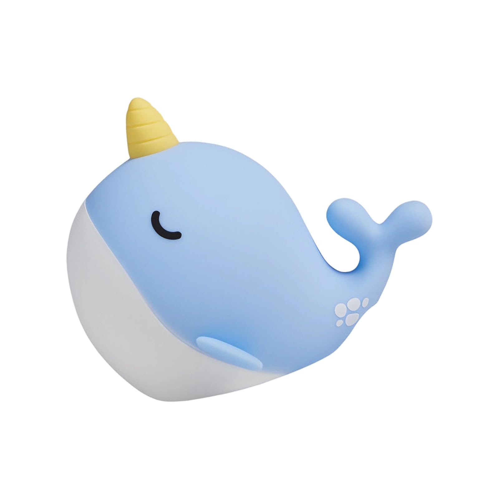 Cazstyk Whale Pat Light Blue Dimmable Night Light Cartoon Animal Shape Bedside Lamp Silicone For Bedroom, Living Room Enduring Rechargeable Bedside Desk Dimmable To Carry