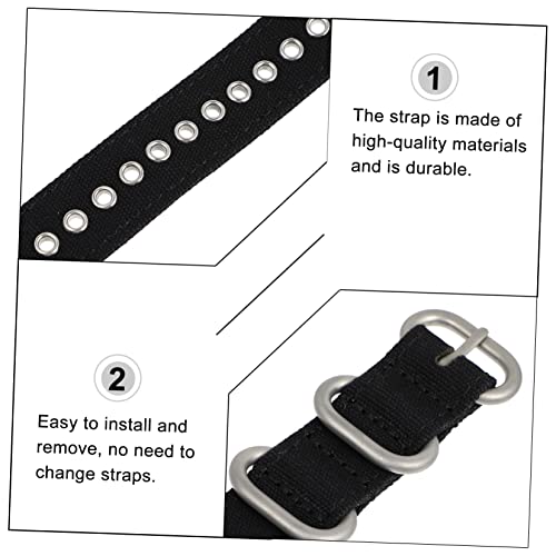 BESTYASH Canvas Watch Belt Quick Release Watch Strap Replacement Watchband for Fashion Watchband3