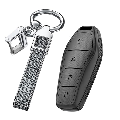 Clé de voiture BYD Atto 3 protection premium en PC métal style élégant