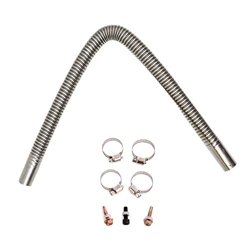 hooks Parking Heater Exhaust Silencer Set, Exhaust Pipe + Exhaust Muffler+ Filter Silencer + Screw Accessories for Car Parking Heater 12V, Car Diesel Heater Accessories Kit