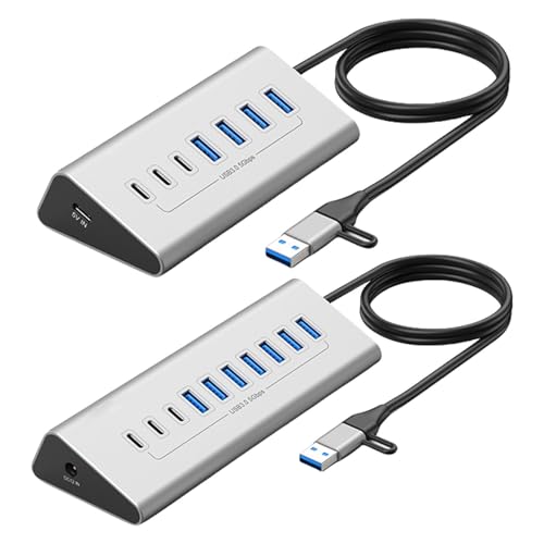 Plus de manque de ports avec le concentrateur USB 3.0 type C à alimentation stable - 3