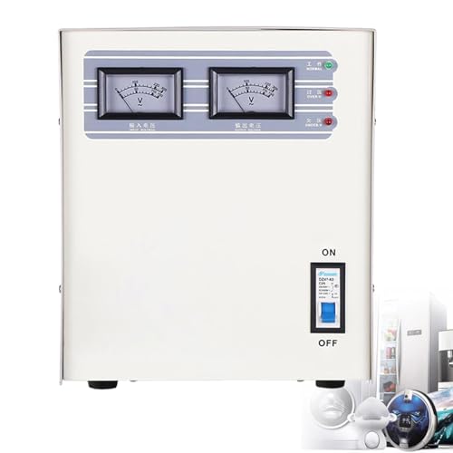 Automatyczny stabilizator napięcia, precyzyjny jednofazowy regulator napięcia do użytku domowego, wytrzymały płaski regulator napięcia wyjściowego 220 V, wejściowego 140-260 V do komputera,5000W