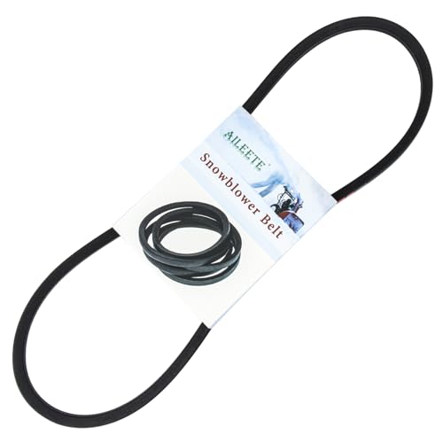 AILEETE 954-04195A Auger Belt 1/2 x 37 for MTD Cub Cadet Troy-Bilt Craftsman Yard Man Yard Machines Snowblower Snow Thrower Replaces 754-04195 754-04195A 954-04195
