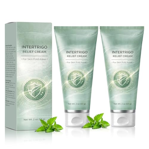 YanGetifit Intertrigo Cream Intertrigo Relief Cream for Skin Folds Skin Fold Barrier Cream for Moisture & Friction Protection Fast-Drying Non-Greasy Daily Care 2PCS