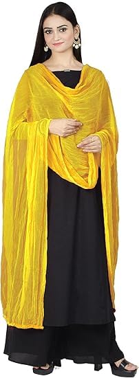 lalariya the fashion Women's Pure Soft 100% Chiffon Plain Casual Dupatta - 2.5mtr | Lightweight for Everyday Styling | Perfect for Festivals, Parties, Traditional & Contemporary-picture-30