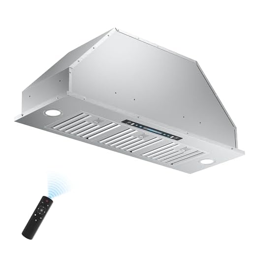 IKTCH 36 inch Insert Range Hood 900 CFM, Ducted/Ductless Vent Hood