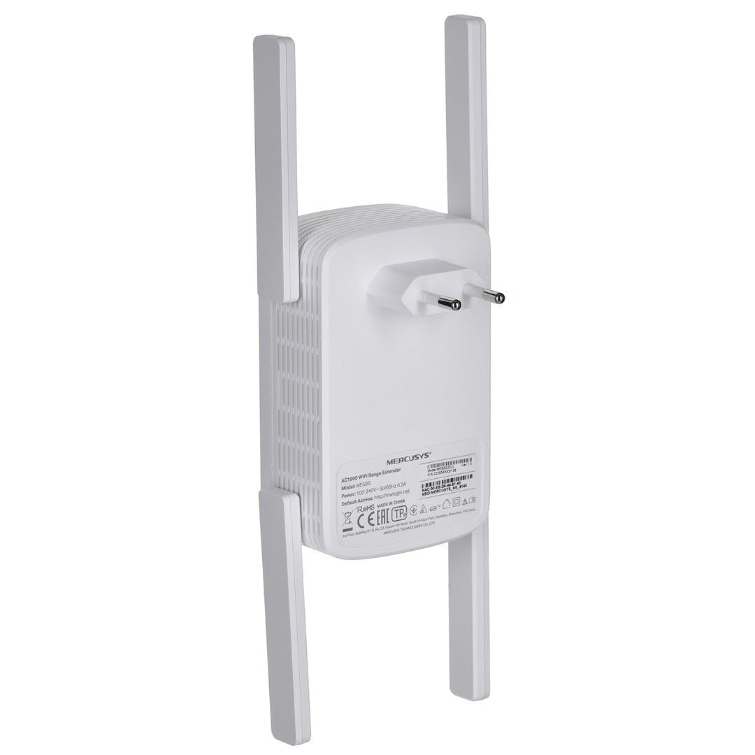 MERCUSYS ME50G Repeater WiFi AC1900 dwuzakresowy wzmacniacz, przedłużacz WiFi, 1 port Gigabit, MU-MIMO