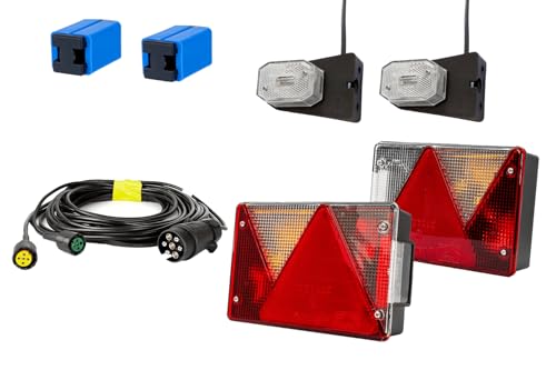 UNITRAILER ASPÖCK Kit déclairage feux arrière Multipoint IV gauche droit 6 fonctions gabarit Flexipoint I faisceau Mantes 5,2m 12V prise 7 broches...