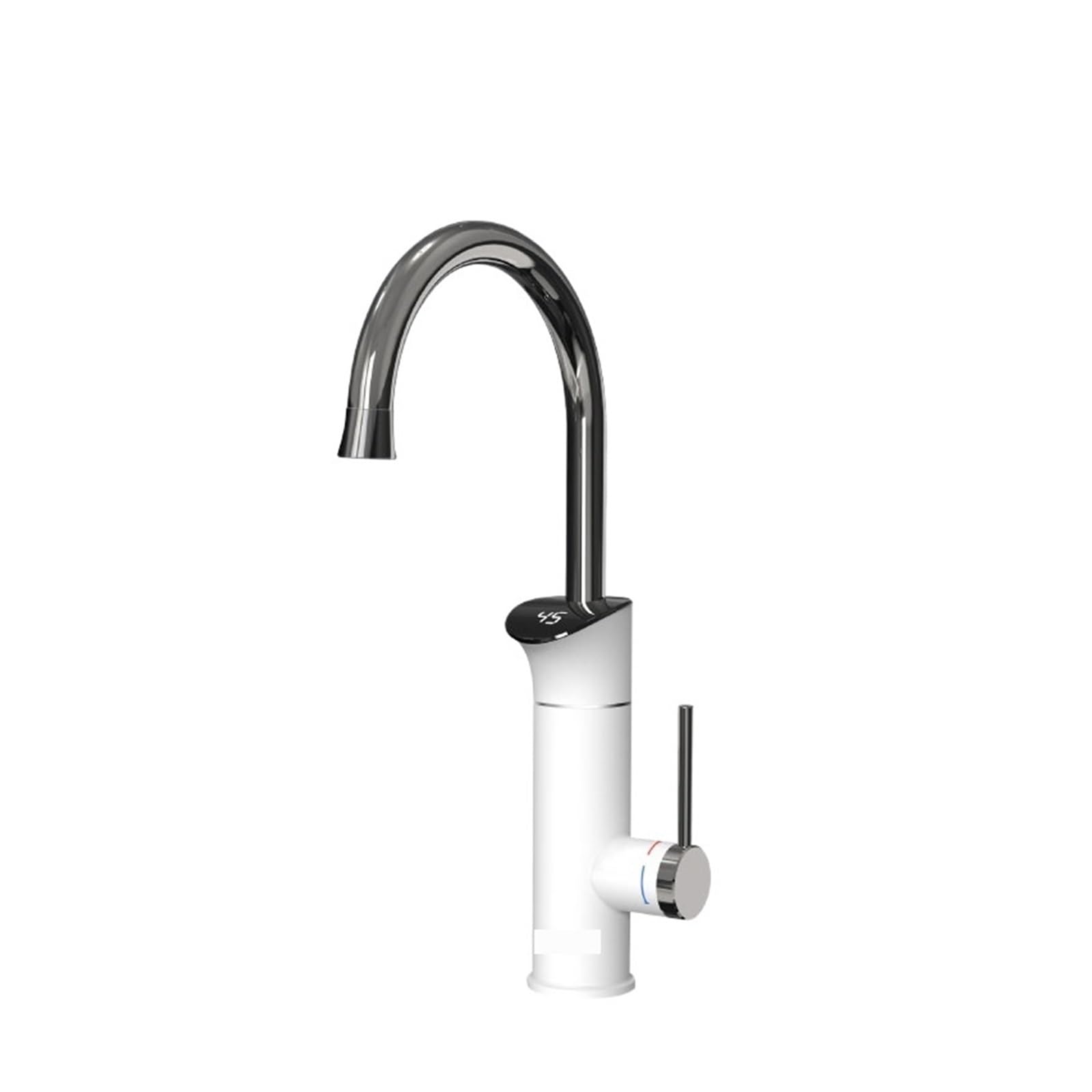 LNHHG Electric Water Heater Instant Hot Water Kitchen Faucet 2 In 1 Tankless Water Heater Electric Faucet Heating Tap(Gris)