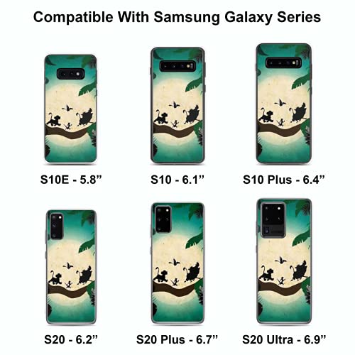 Generic Phone Case Simba Lion King Compatible With Iphone 12 11 X Xs Xr 8 7 6 6S Plus Mini Pro Max Samsung Galaxy Note S9 S10 S20 Ultra Plus, Transparent, Transparent #TOP4
