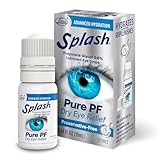 Splash Pure PF Preservative-Free Lubricating Eye Drops for Dry Eyes, Advanced Hydration with Hyaluronate, Smooth, Comfortable Feel, Multi-Dose Bottle (10mL) (Pack of 1)