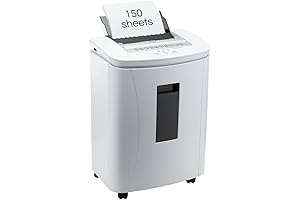 150-Sheet Auto Feed Micro Cut Paper Shredder: Safeguard Your Home Office