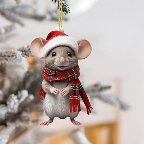 Englische Weihnachtsdeko 18 WeihnachtsmÀuse Deko Acryl Weihnachtsschmuck MÀuse Weihnachtsdeko...