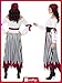 Smiffys Pirate Lady Costume, Black & White, M - US Size 10-12