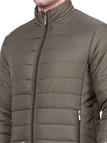 Image of KOTTY Men's Nylon Regular Solid Stylish Designed for Comfort and Warmth Puffer Jacket