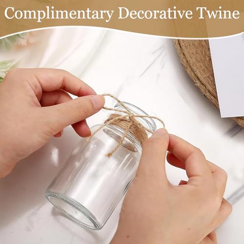 Jarrones de cristal decorativos para centros de mesa de bodas y mesas de café en el hogar 6
