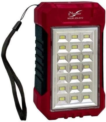 Jevascot 10W Plastic Power Bank Cum Rechargeable Solar Emergency Light ( Multicolour. )