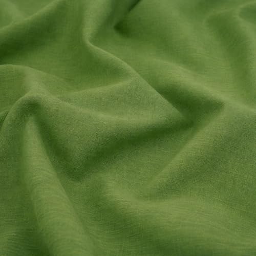 Image of Soimoi Green Solid 60 * 60's Cotton Cambric Fabric by 10 Yards, 56 Inch Wide Light Weight Material Suitable for Kurtis, Blouses, Kids Clothing, Tunics, Dresses and Summer Apparel
