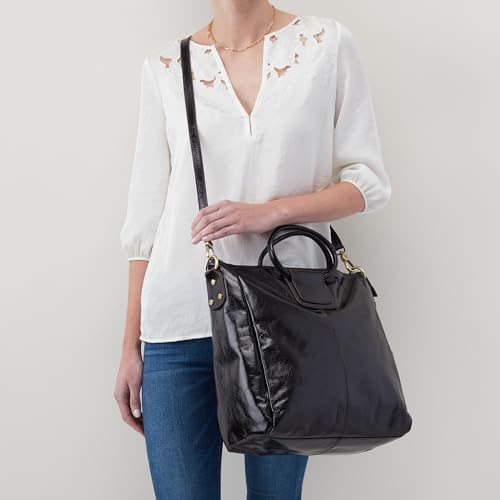 Image of HOBO Sheila Large Leather Satchel, Crossbody Bag for Women with Top Handle