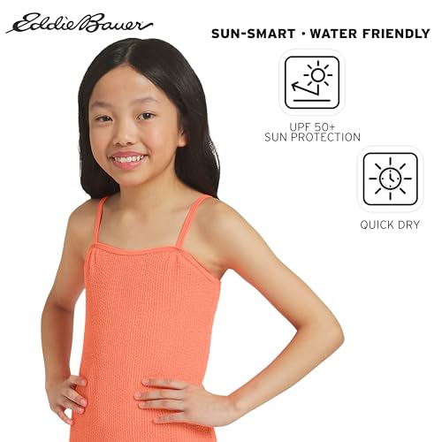Image of Eddie Bauer Girls' UPF 50+ Scoop-Neck Stretchable One-Piece Swimsuit